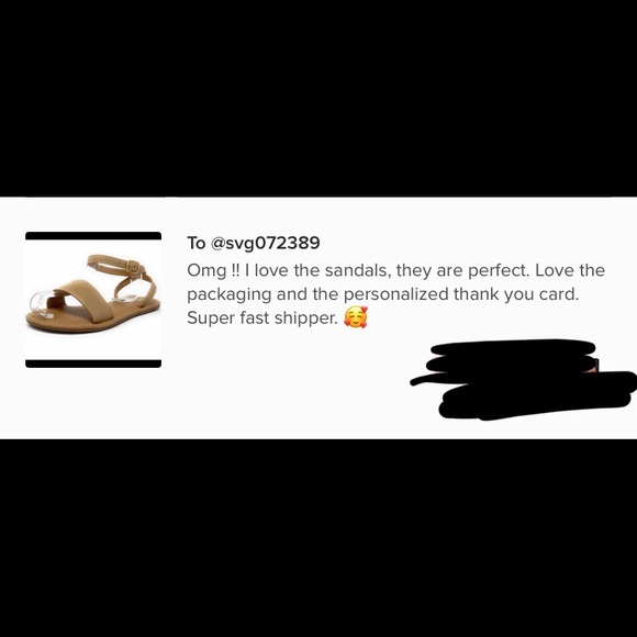 Sofia💋 tan flat strapped sandals - Picture 4 of 7